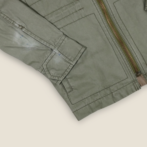 Madewell Jacket Women’s SZ XS Military Green Full Zip Four Pocket - Picture 3 of 9